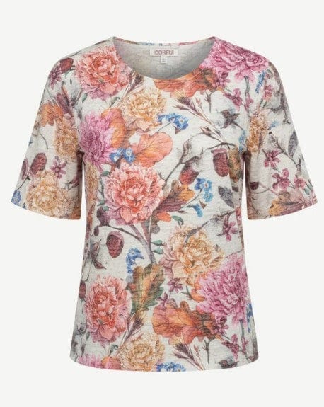 Corfu Womens Viscose Burnout Jersey Petal Sort