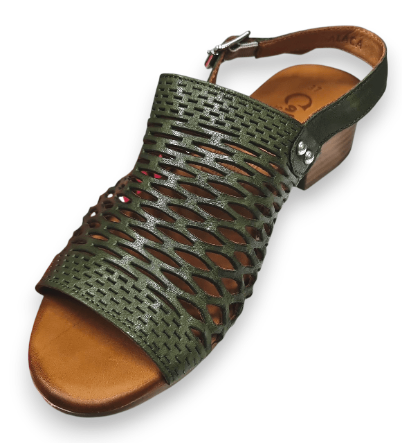 Cabello Comfort Womens Alaca Shoes - Olive