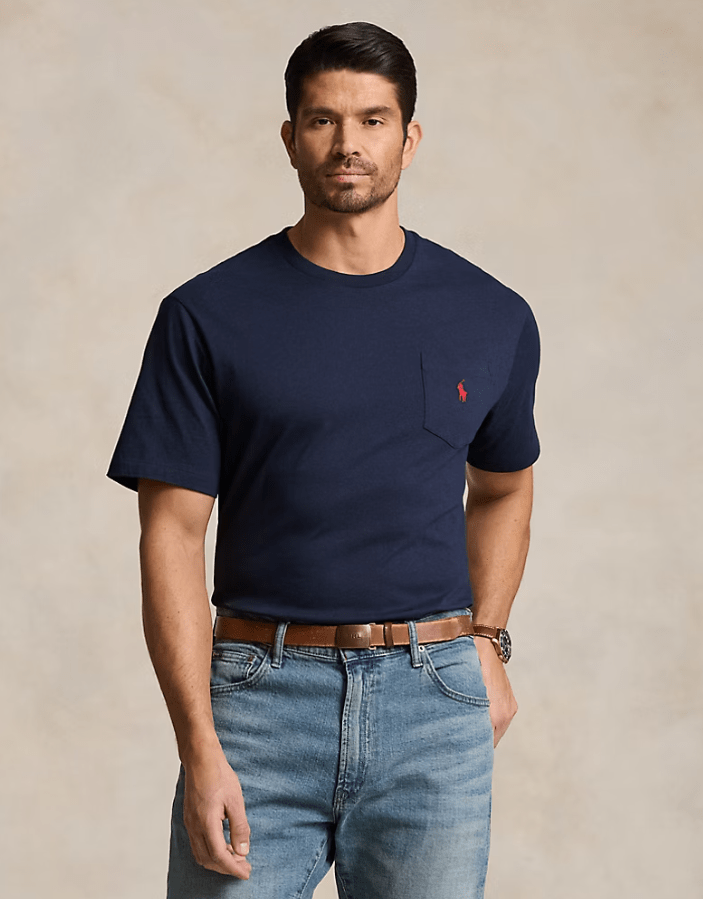 Load image into Gallery viewer, Ralph Lauren Classic Fit Jersey Pocket Crewneck T-Shirt
