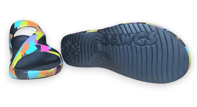 Load image into Gallery viewer, Dawgs Womens Z Sandals - Multi Black
