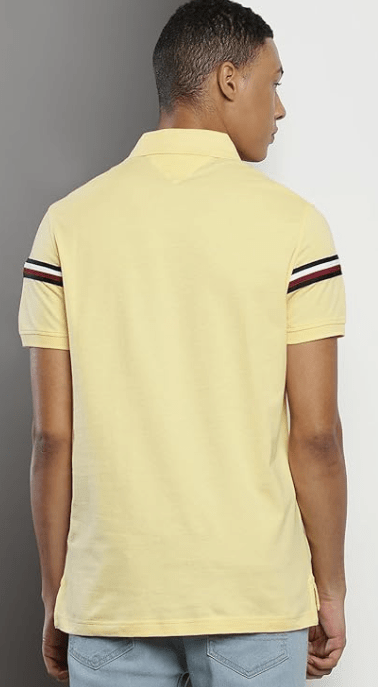 Tommy Hilfiger Mens Cotton Polo Collar Regular Fit T-Shirt