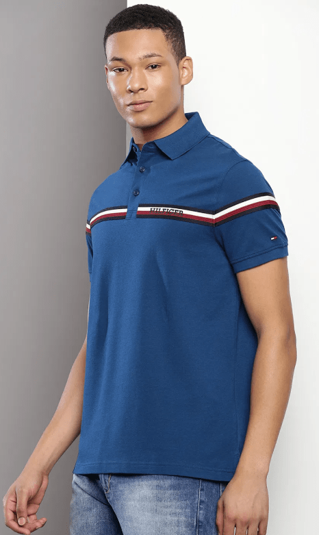 Tommy Hilfiger Mens Cotton Polo Collar Regular Fit T-Shirt