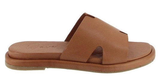 Wave Womens Zen Tan Slide Slip On  Shoes