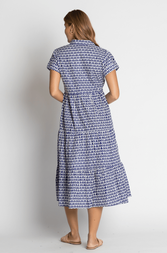 Load image into Gallery viewer, Ibisa Knoxsville Midi Dress - Ocean
