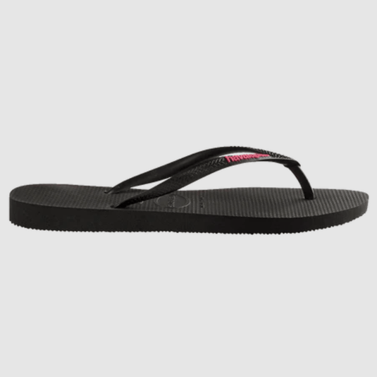 Havaianas Slim Rubber Logo Thongs
