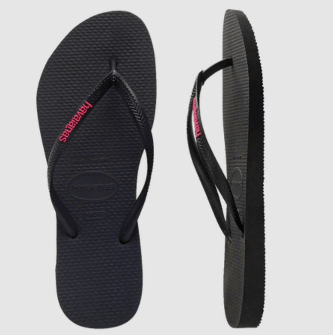 Load image into Gallery viewer, Havaianas Slim Rubber Logo Thongs
