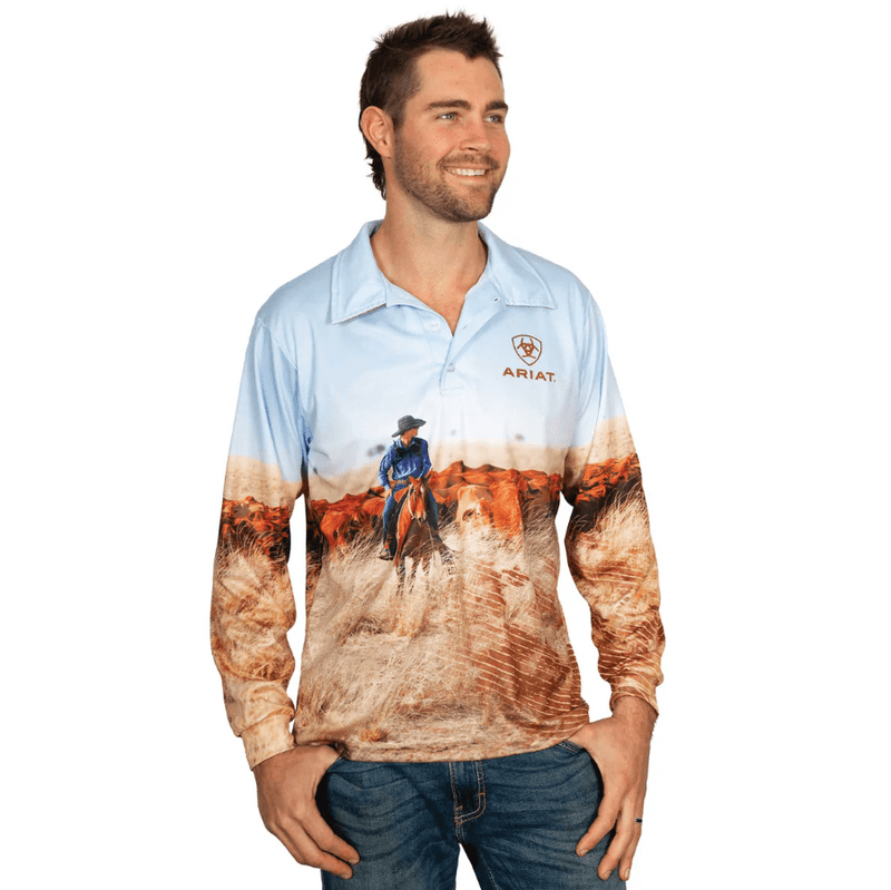 Load image into Gallery viewer, Ariat Unisex Fishing Shirt - Cattleman
