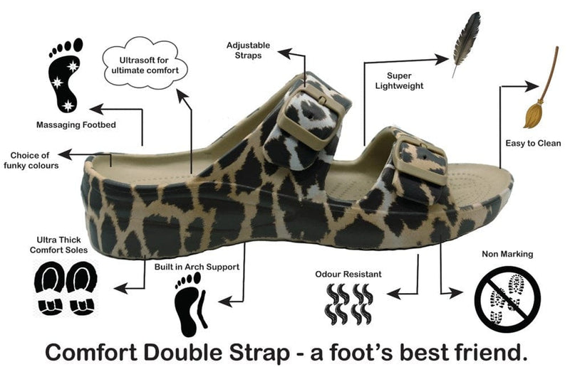 Load image into Gallery viewer, Dawgs Womens Double Strap Sandals - Duck Blind

