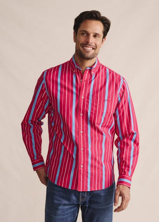 S. Kidman Mens Aberdeen Long Sleeve Shirt - Pink