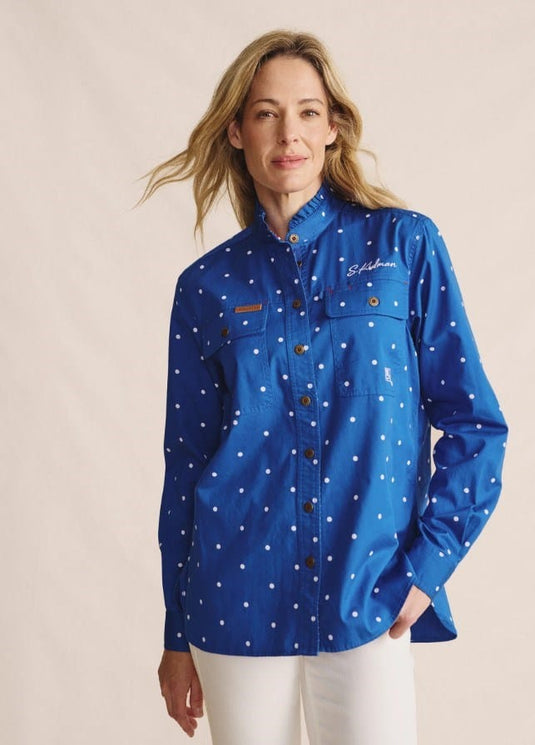 S. Kidman Womens Lilly Pilly Workshirt - Mid Blue