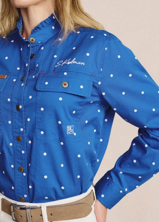 S. Kidman Womens Lilly Pilly Workshirt - Mid Blue