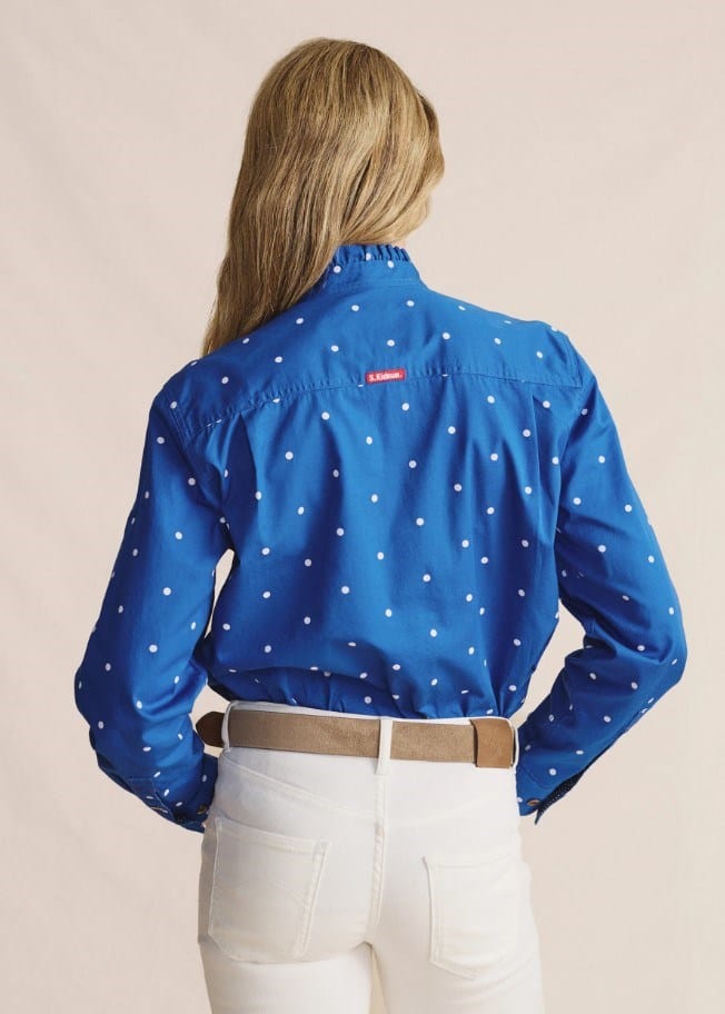 Load image into Gallery viewer, S. Kidman Womens Lilly Pilly Workshirt - Mid Blue
