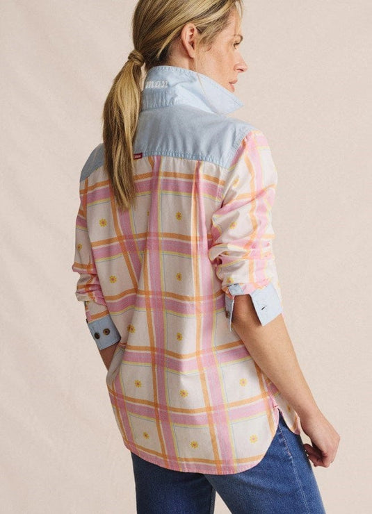 S. Kidman Womens Spencer Full Placket Workshirt - Pale Pink
