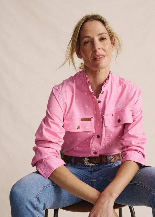 S. Kidman Womens Lilly Pilly Workshirt - Pale Pink