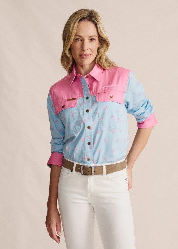 Load image into Gallery viewer, S. Kidman Womens Spencer Full Placket Workshirt - Sky Blue
