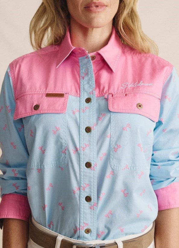 Load image into Gallery viewer, S. Kidman Womens Spencer Full Placket Workshirt - Sky Blue
