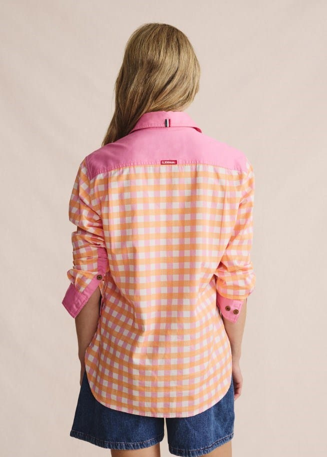 Load image into Gallery viewer, S. Kidman Womens Spencer Full Placket Workshirt - Pale Pink Stripe
