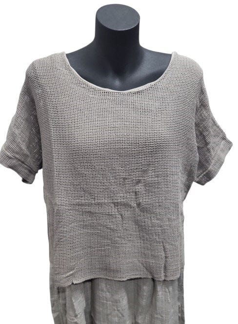 Jillian Womens Mesh Top Overlay Dress