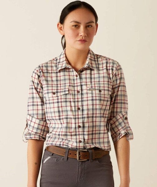 Ariat Womens Rebar Made Tough Durastretch Long Sleeve Work Shirt