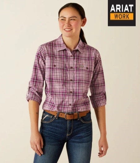 Ariat Womens Made Tough Durastretch Button-Down Work Shirt