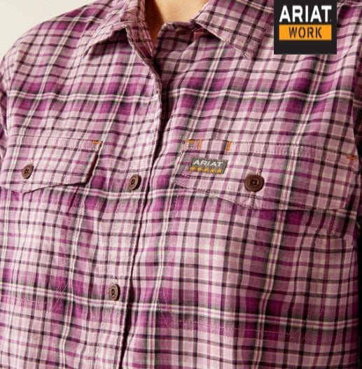 Ariat Womens Made Tough Durastretch Button-Down Work Shirt