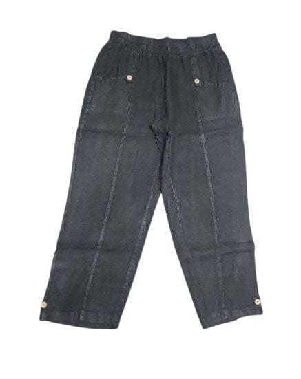 E.Talia Womens Linen 3/4 Pant