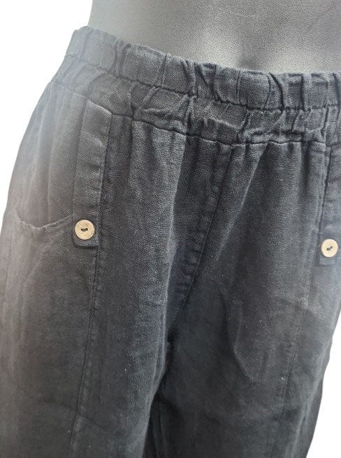 E.Talia Womens Linen 3/4 Pant
