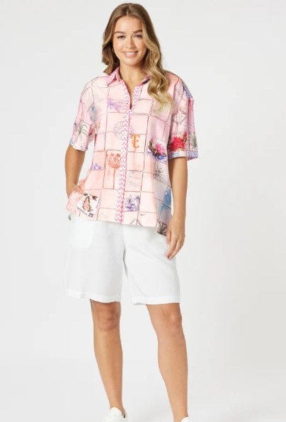 Load image into Gallery viewer, Threadz Womens Capri Print Shirt
