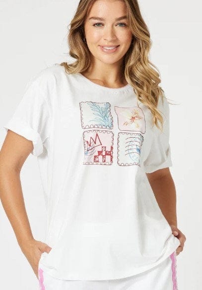 Threadz Womens Capri Print Tee
