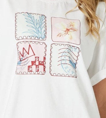 Load image into Gallery viewer, Threadz Womens Capri Print Tee
