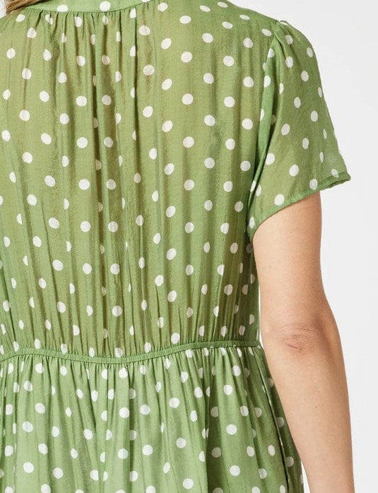 Gordon Smith Womens Basil Spot Midi Dress