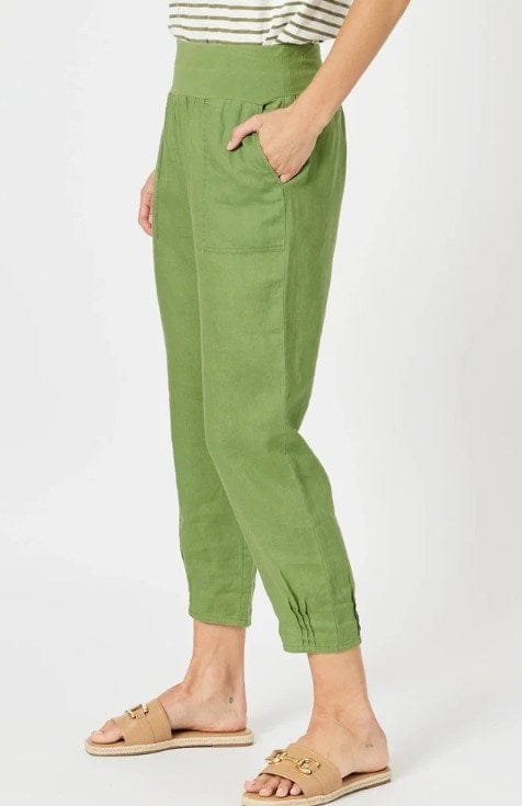 Load image into Gallery viewer, Gordon Smith Womens Sarah Linen Pleat Hem Pant
