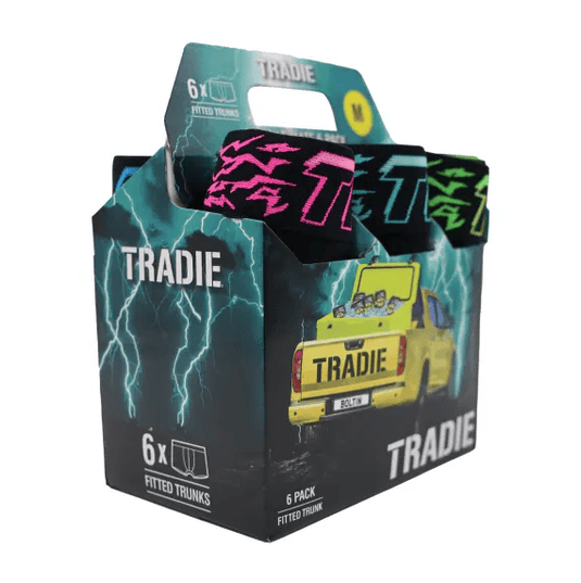 Tradies Mens 6 Pack Trunks - Electrofied
