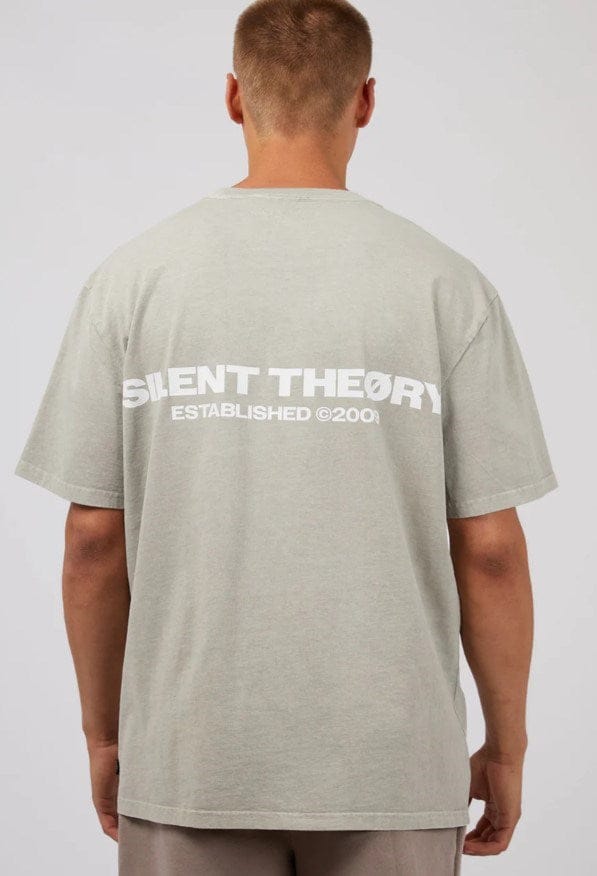 Load image into Gallery viewer, Silent Theory Mens Essential Theory Tee Grey
