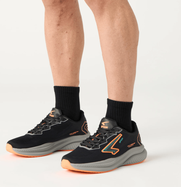 Load image into Gallery viewer, Sfida Mens Brazen Lace Up Running Shoes - Black Orange Teal
