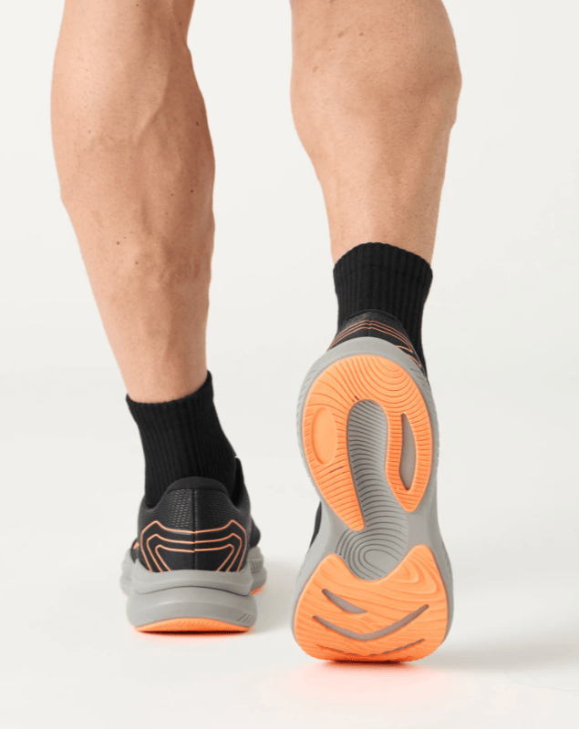 Load image into Gallery viewer, Sfida Mens Brazen Lace Up Running Shoes - Black Orange Teal
