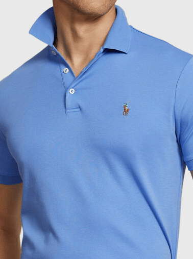 Ralph Lauren Mens Custom Fit Stretch Check Shirt - Pink/Blue