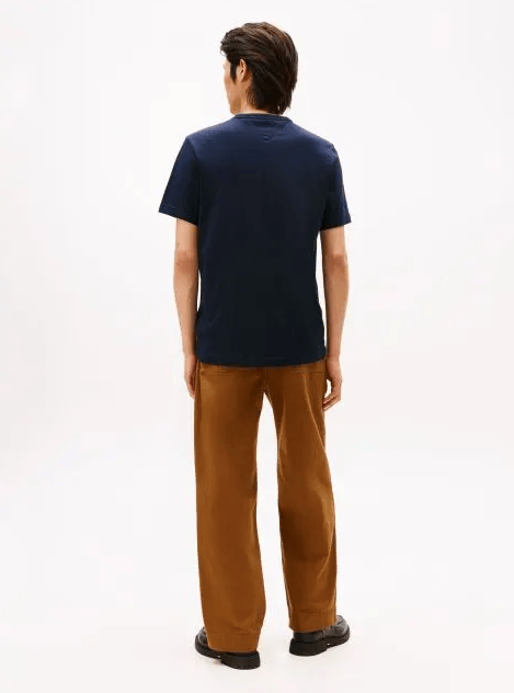 Tommy Hilfiger Mens Small Crest Outline Tee - Desert Sky