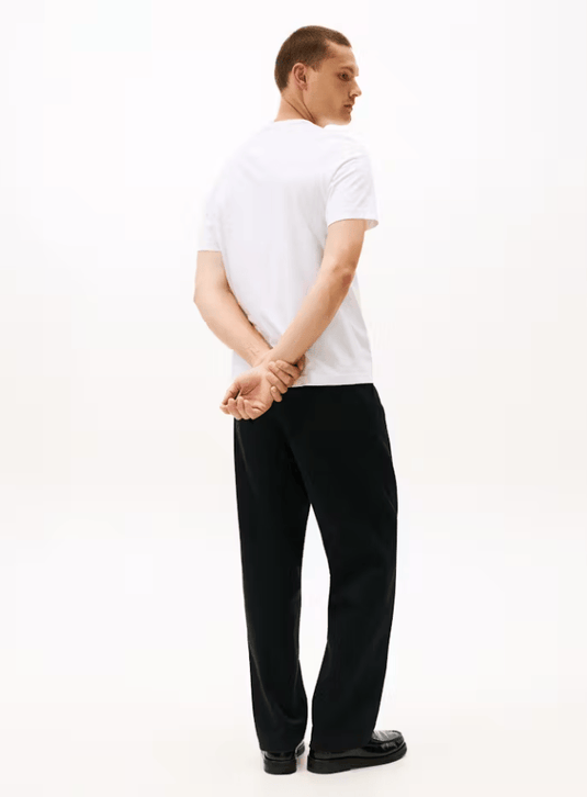 Tommy Hilfiger Mens Small Crest Outline Tee - White