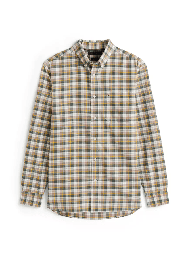 Load image into Gallery viewer, Tommy Hilfiger Mens Heritage Oxford Tartin Shirt - Coastal Taupe/Check
