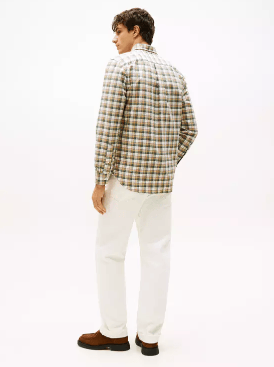 Load image into Gallery viewer, Tommy Hilfiger Mens Heritage Oxford Tartin Shirt - Coastal Taupe/Check
