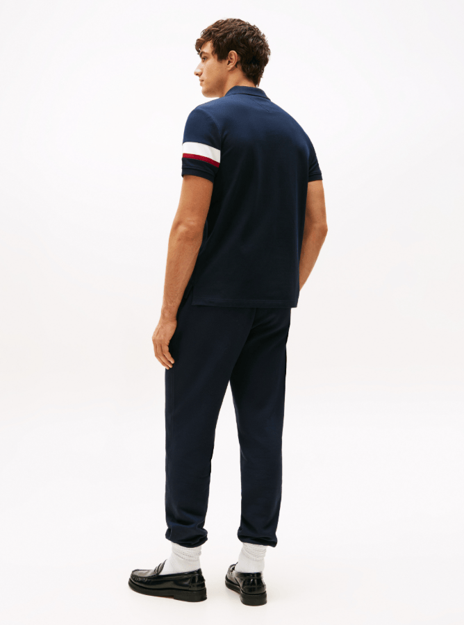 Load image into Gallery viewer, Tommy Hilfiger Mens RBW Sleeve Tape Polo - Desert Sky
