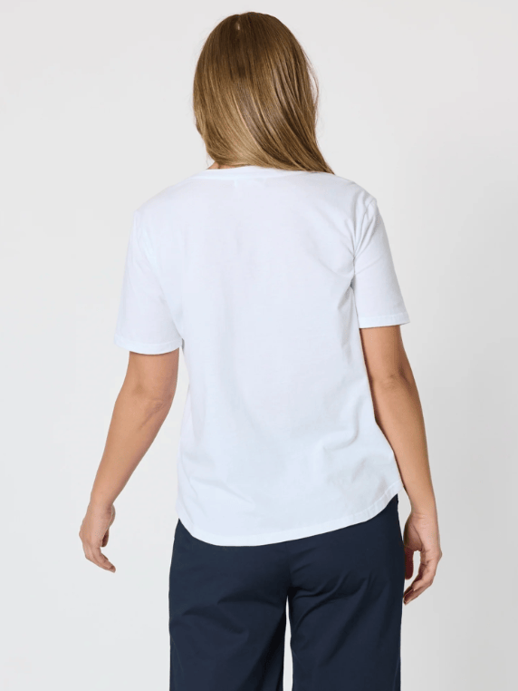 Load image into Gallery viewer, Threadz Womens Sequin Xmas Tree Tee - White/Multi
