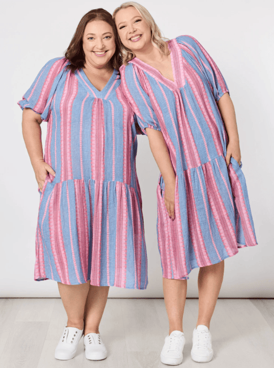 Threadz Womens Bloom Stripe Dress