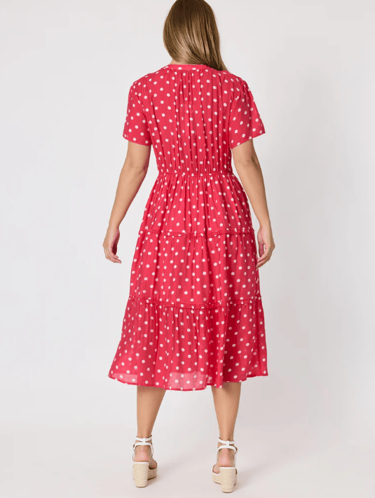 Load image into Gallery viewer, Gordon Smith Womens French Rose Midi Dress
