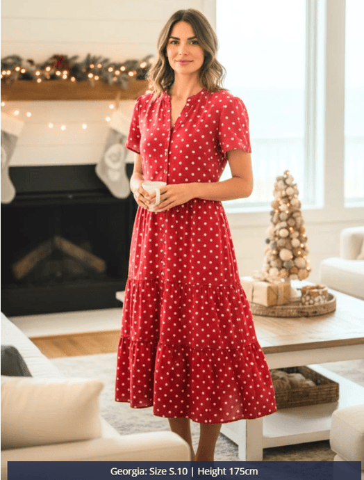 Gordon Smith Womens French Rose Midi Dress