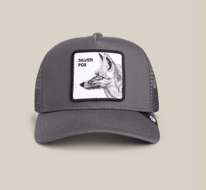 Load image into Gallery viewer, Goorin Bros Silver Foxxx Trucker Cap
