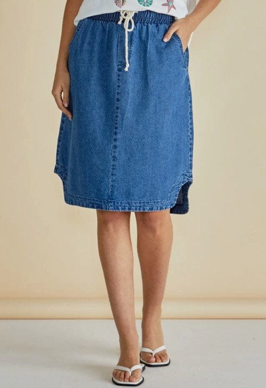 Load image into Gallery viewer, Betty Basics Womens Dara Denim Skirt
