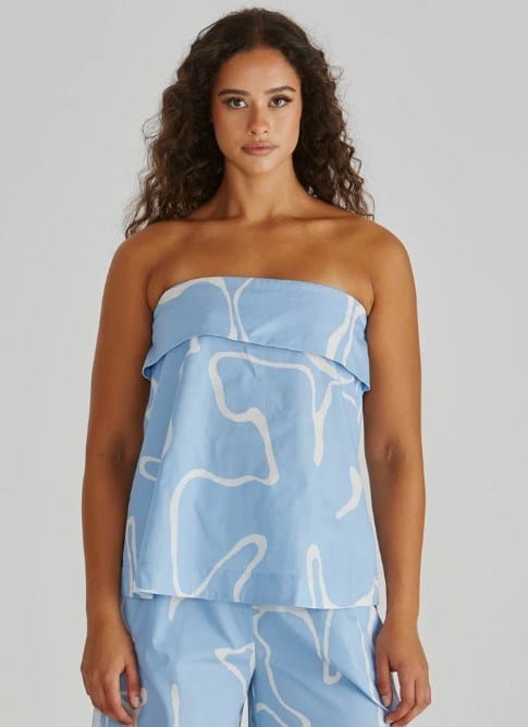 Sass Womens Tilda Strapless Top