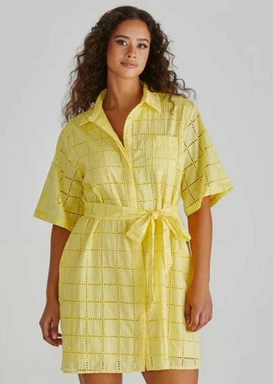 Load image into Gallery viewer, Sass Womens Helmi Broderie Shirt Dress
